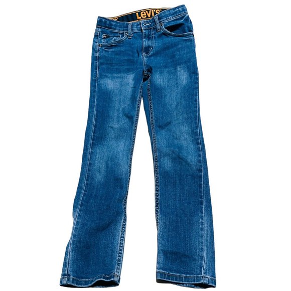 Levis 510 Dark Blue Skinny Jeans Stretch Boys Size 12 Reg 26x27 - Picture 2 of 5